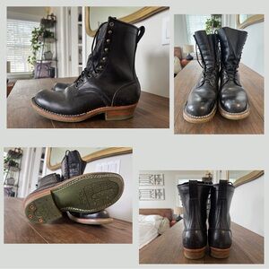 Frank’s Boots - Custom Black Horsehide - 9D